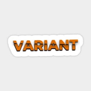 variant slashed text Sticker